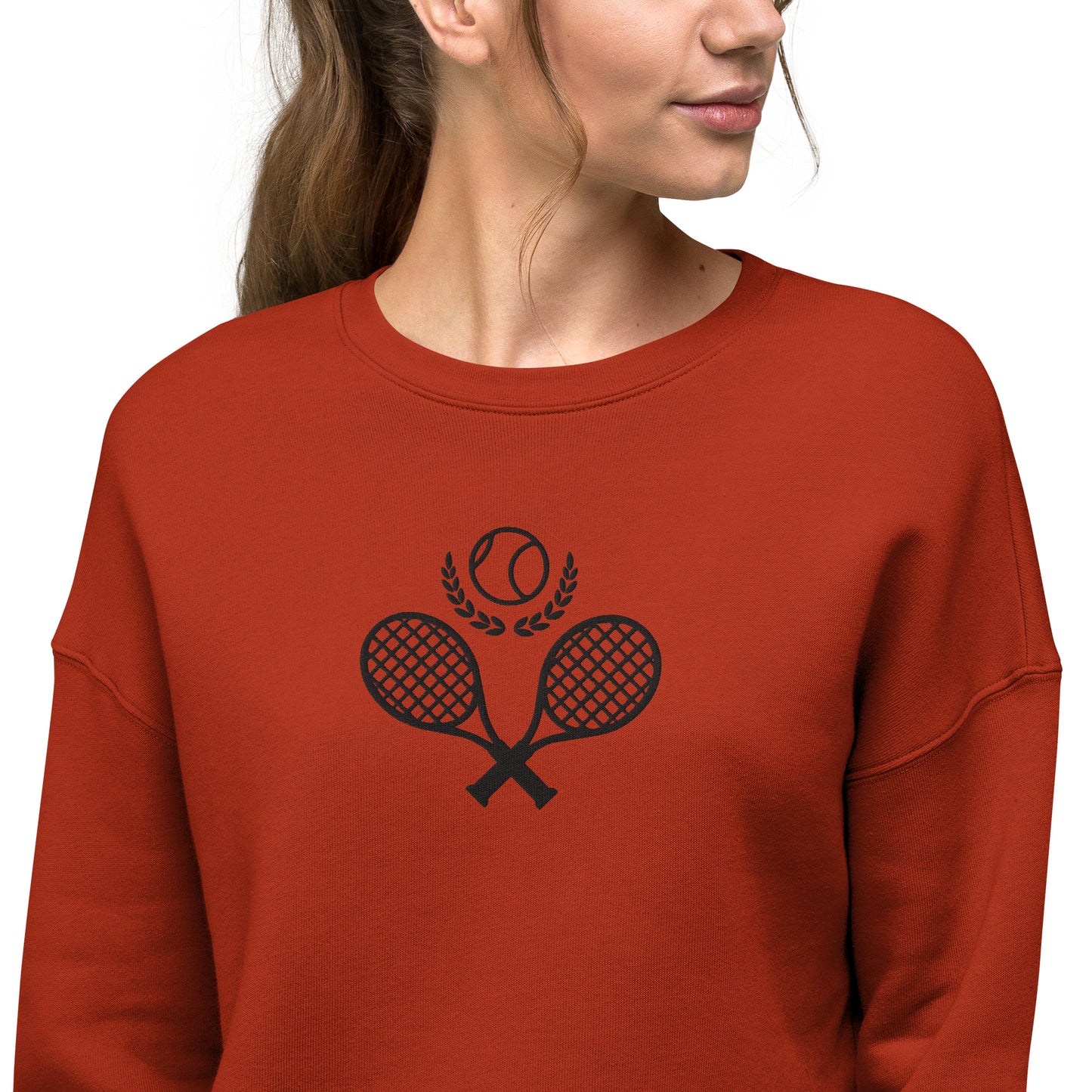 Tennis Racket Women's Crop Sweatshirt