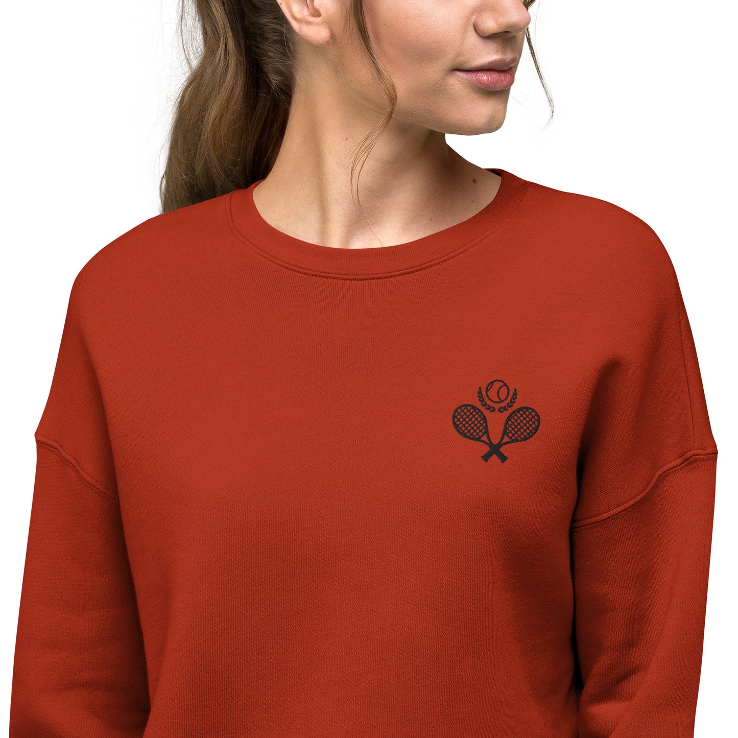 Tennis Club Crop Sweatshirt