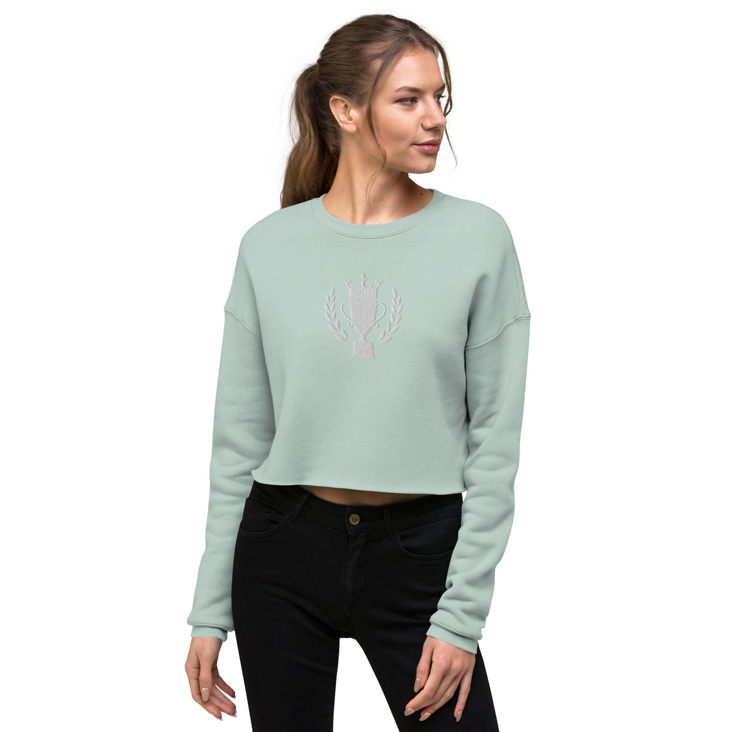 Golf Trophy Women's Crop Sweatshirt