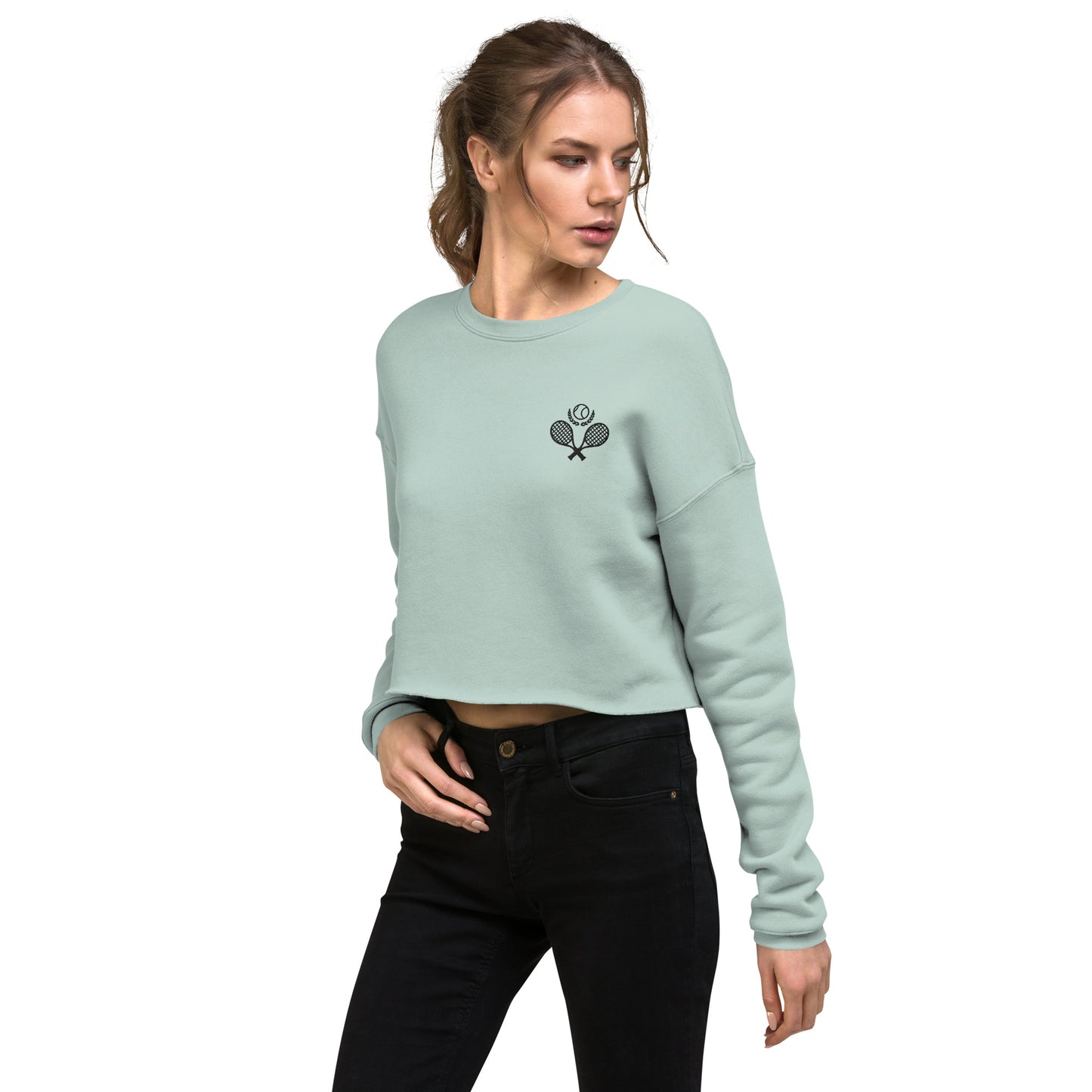 Tennis Club Crop Sweatshirt