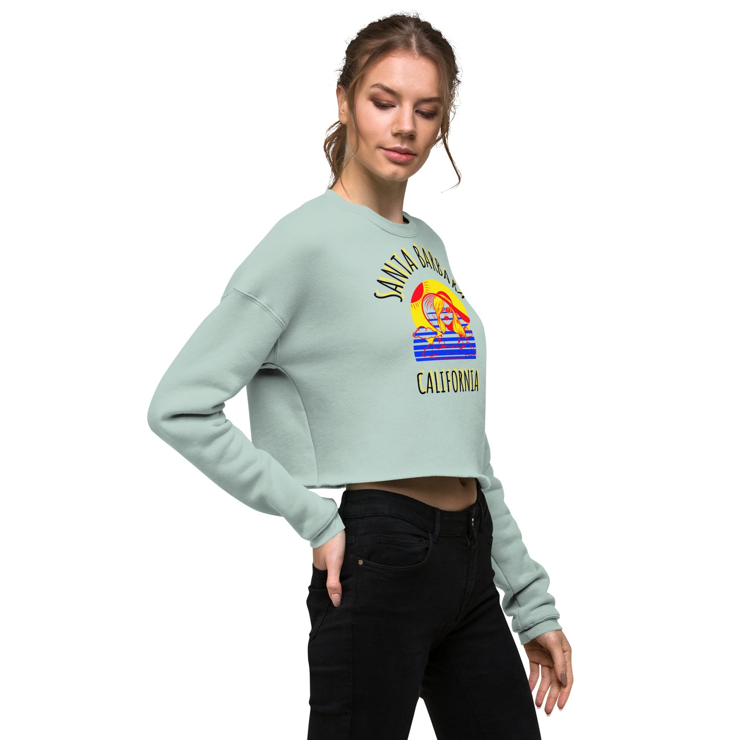 Santa Barbara Women's Crop Sweatshirt