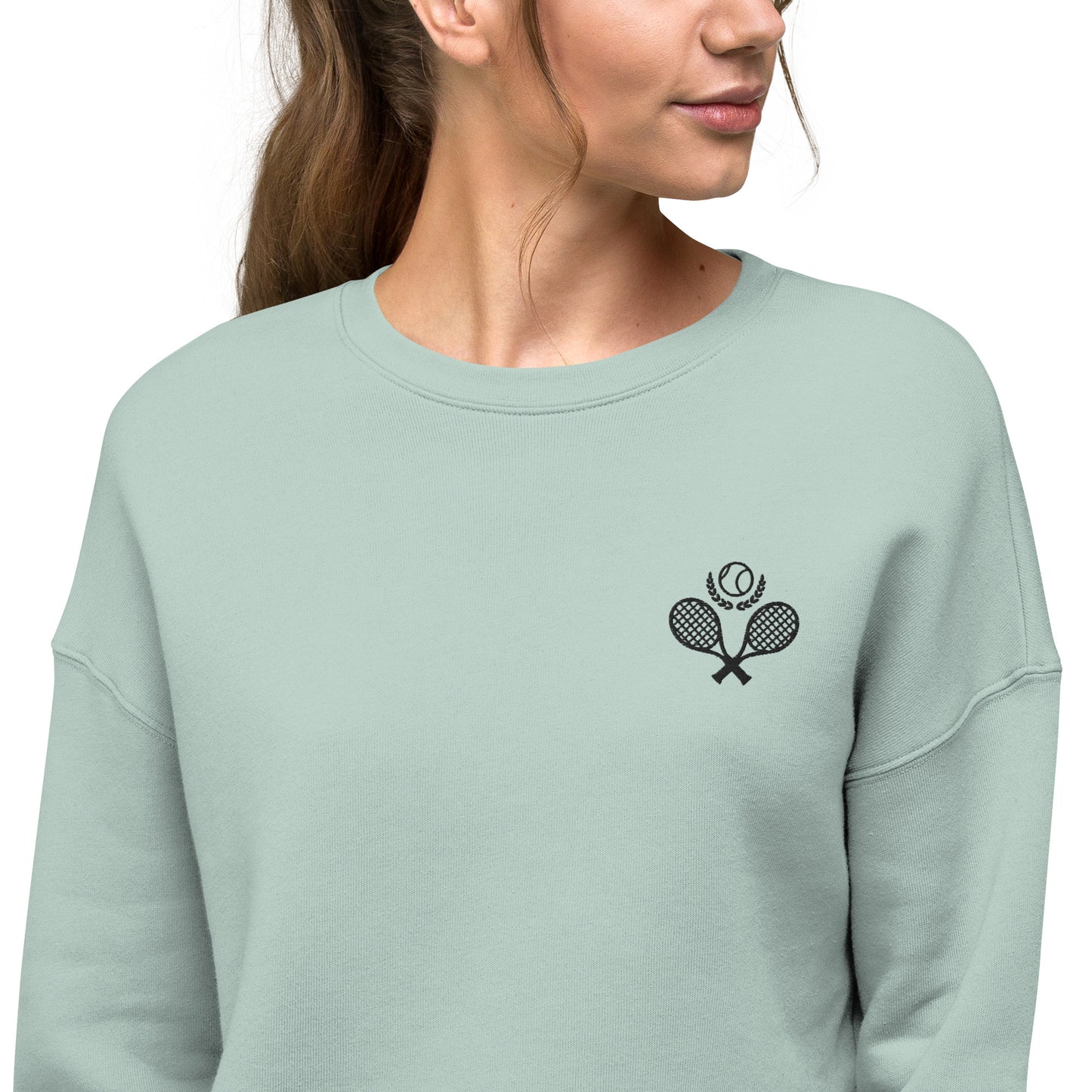 Tennis Club Crop Sweatshirt