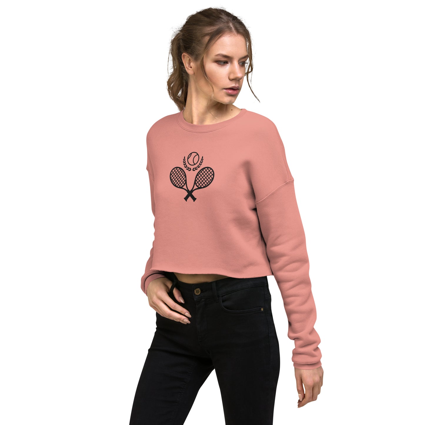 Tennis Racket Women's Crop Sweatshirt