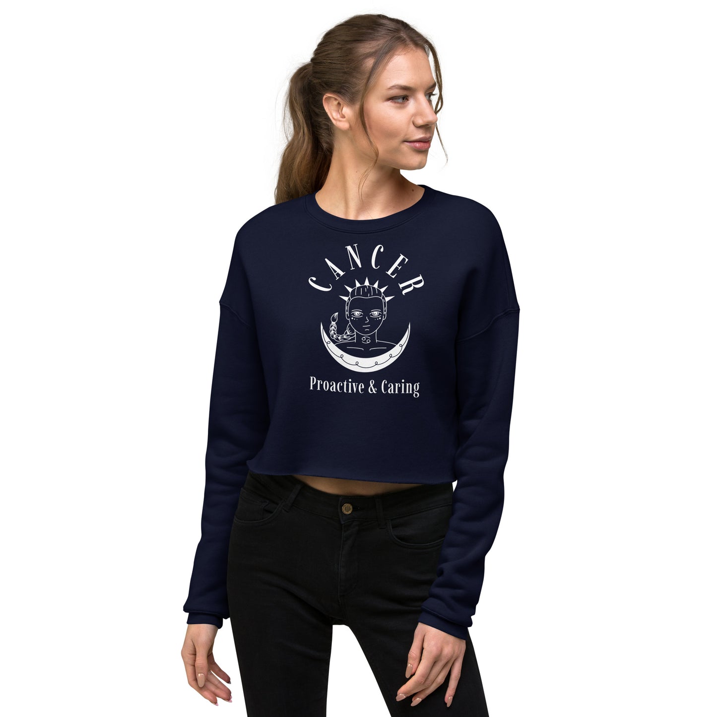 Cancer Women's Crop Sweatshirt