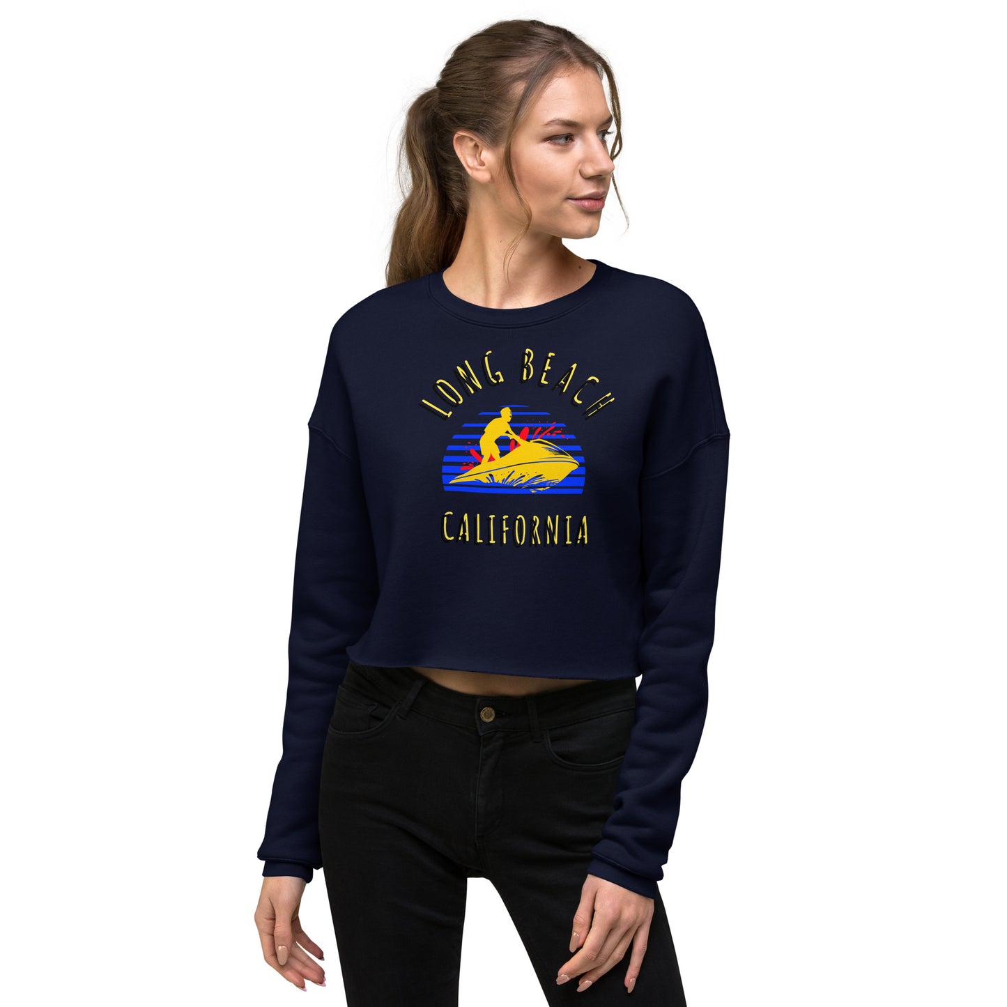 Long Beach Women's Crop Sweatshirt