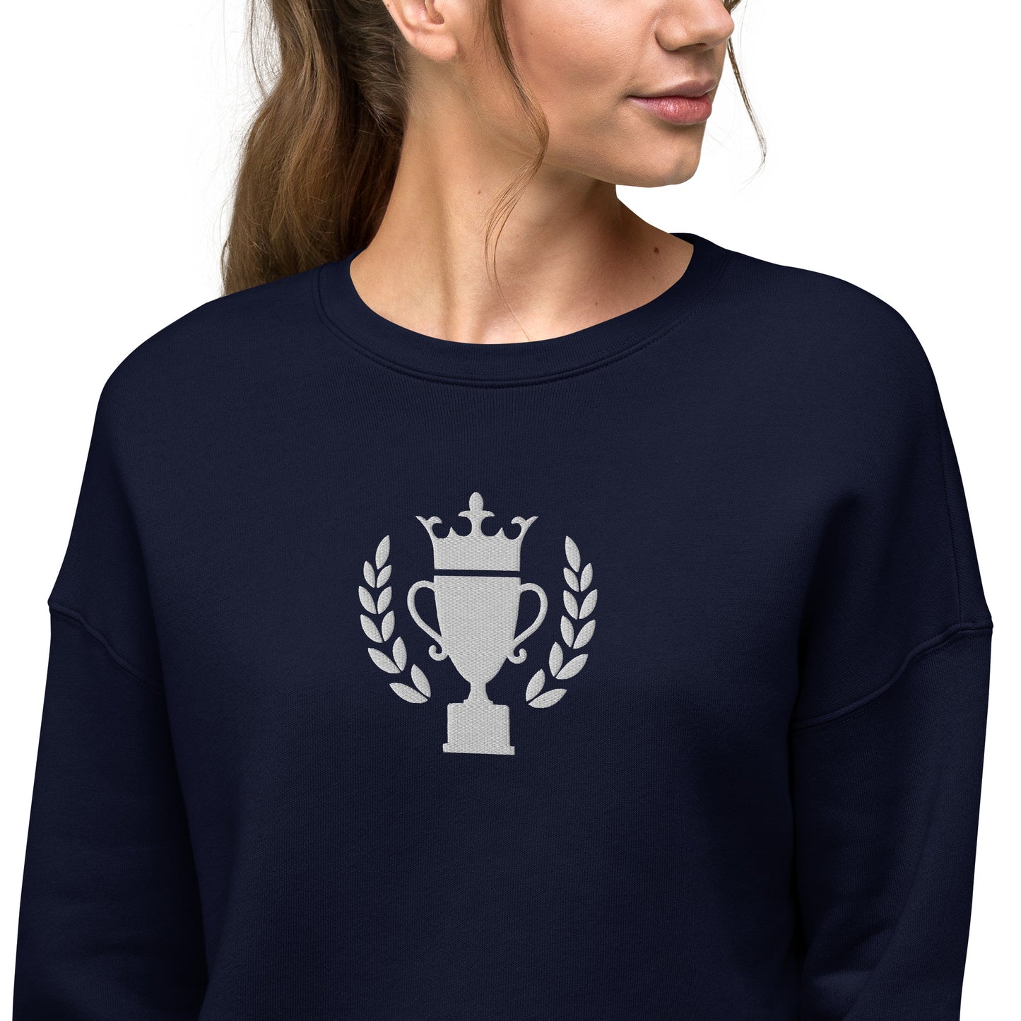 Golf Trophy Women's Crop Sweatshirt