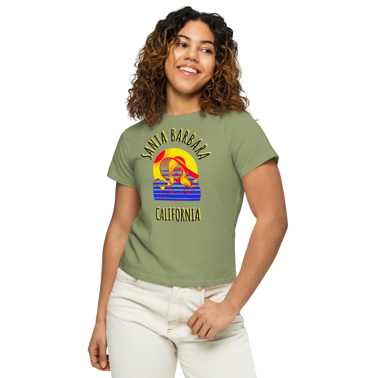 Santa Barbara Women’s High-Waisted T-Shirt