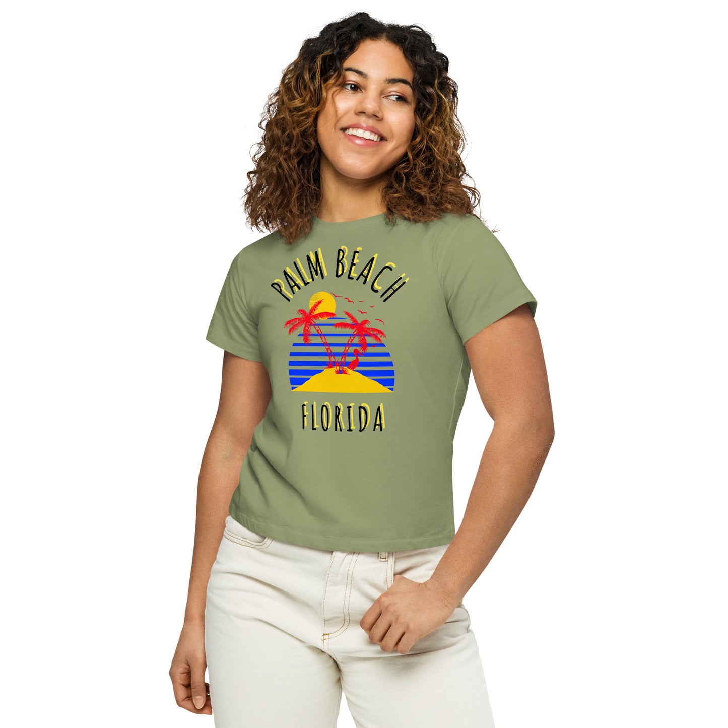 Palm Beach Women’s High-Waisted T-Shirt