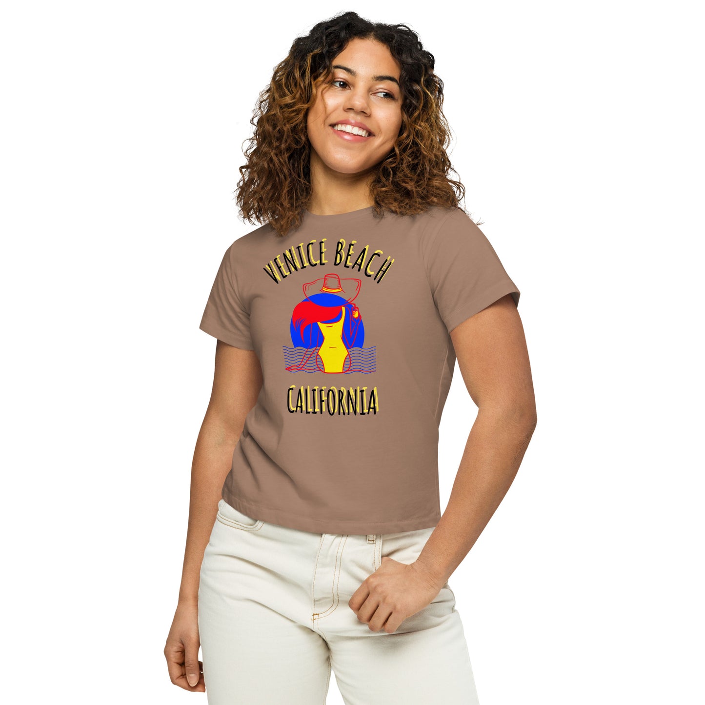 Venice Beach Women’s High-Waisted T-Shirt