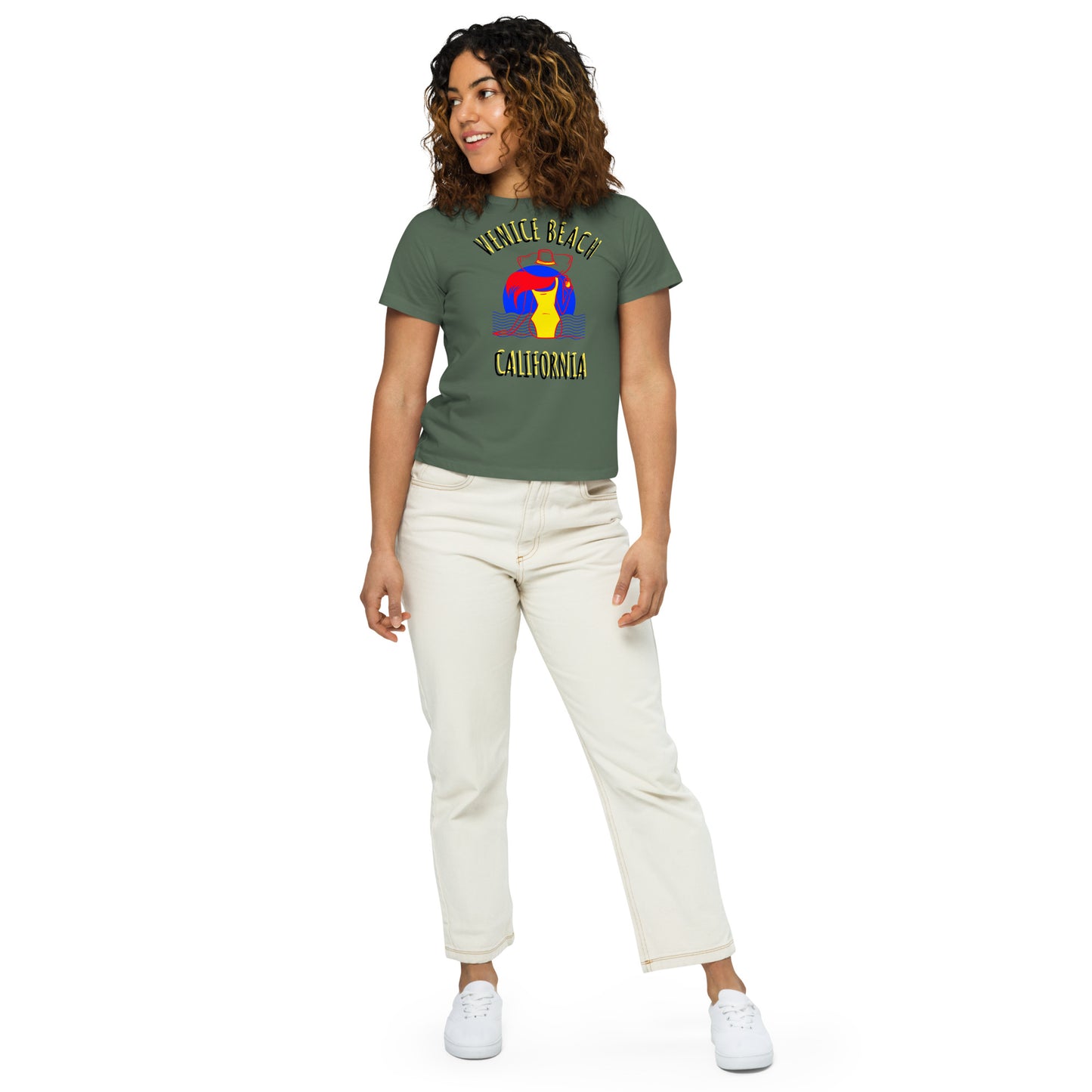 Venice Beach Women’s High-Waisted T-Shirt