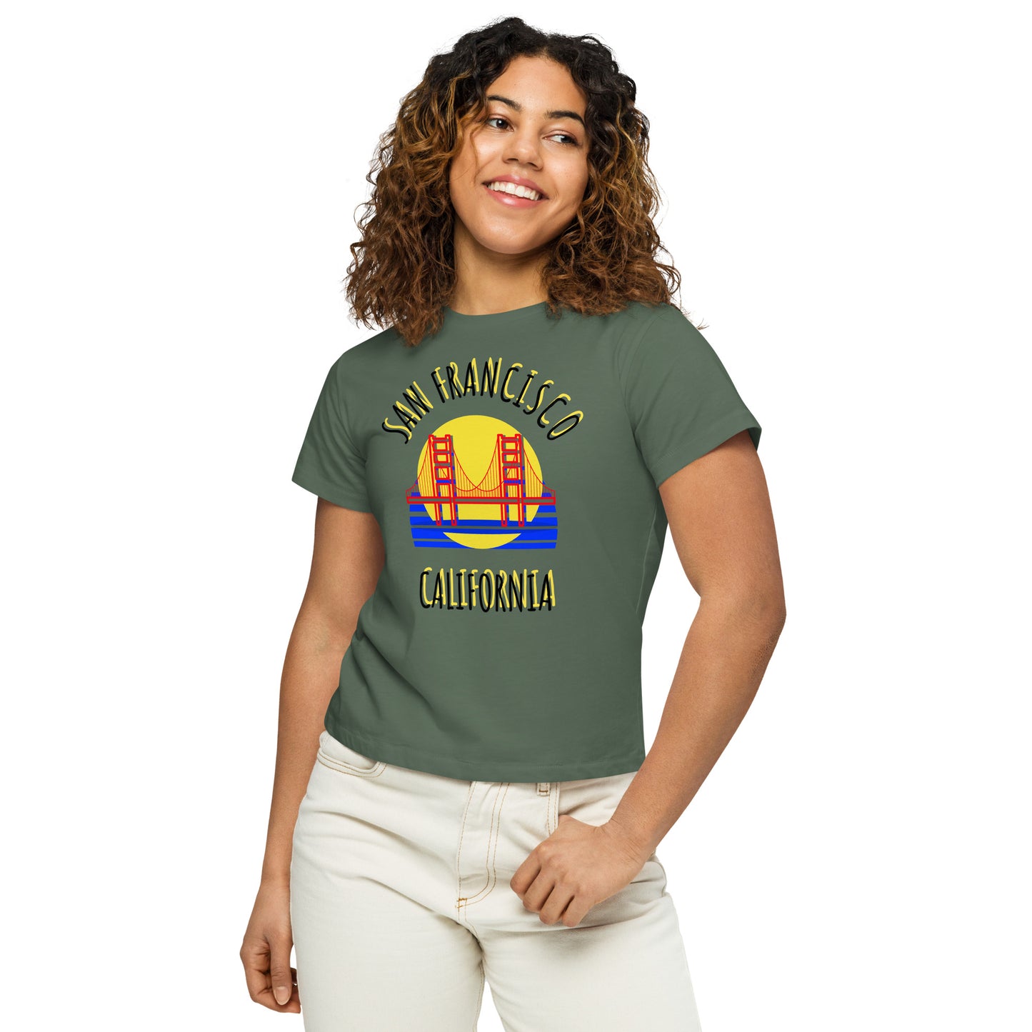 San Francisco Women’s High-Waisted T-Shirt