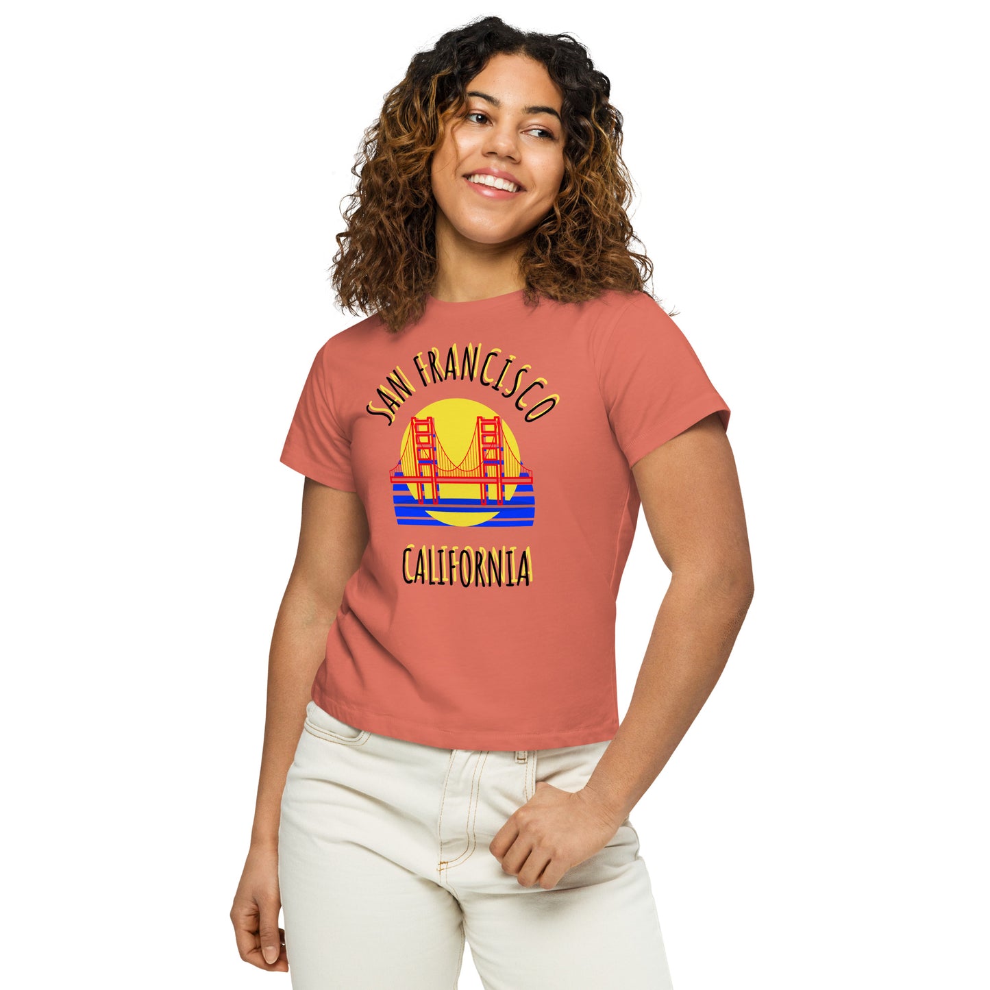 San Francisco Women’s High-Waisted T-Shirt