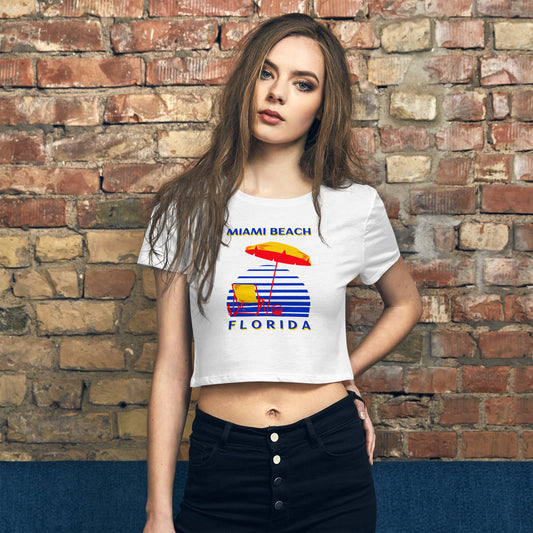 Miami Beach Women’s Crop Tee