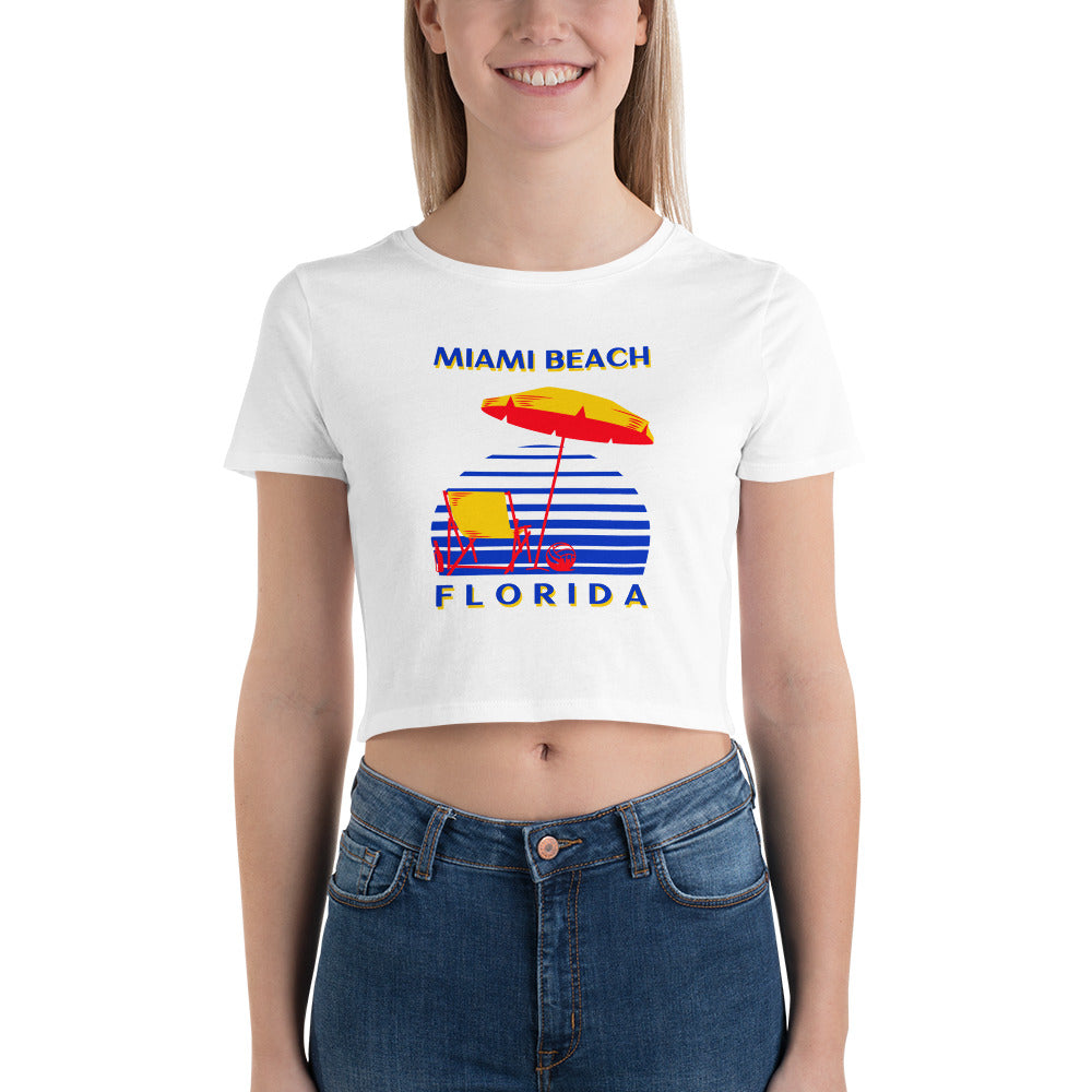 Miami Beach Women’s Crop Tee